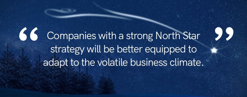 Companies with a strong North Star strategy can adapt better to the volatile business climate